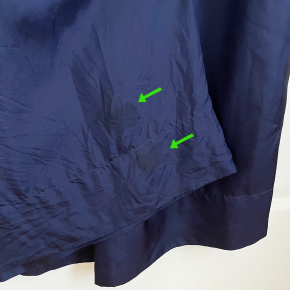 Rachel Comey Dress Long Maxi Silk Navy Blue Mini Pleats Formal Gown 4 - Picture 13 of 13